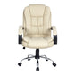 Artiss Office Chair Gaming Computer Chairs Executive PU Leather Seat Beige