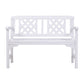 Gardeon Wooden Garden Bench 2 Seat Patio Furniture Timber Outdoor Lounge Chair White
