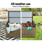 Gardeon Outdoor Storage Box Wooden Garden Bench Chest Toy Tool Sheds Furniture