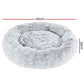 i.Pet Dog Bed Pet Bed Cat Extra Large 110cm Charcoal