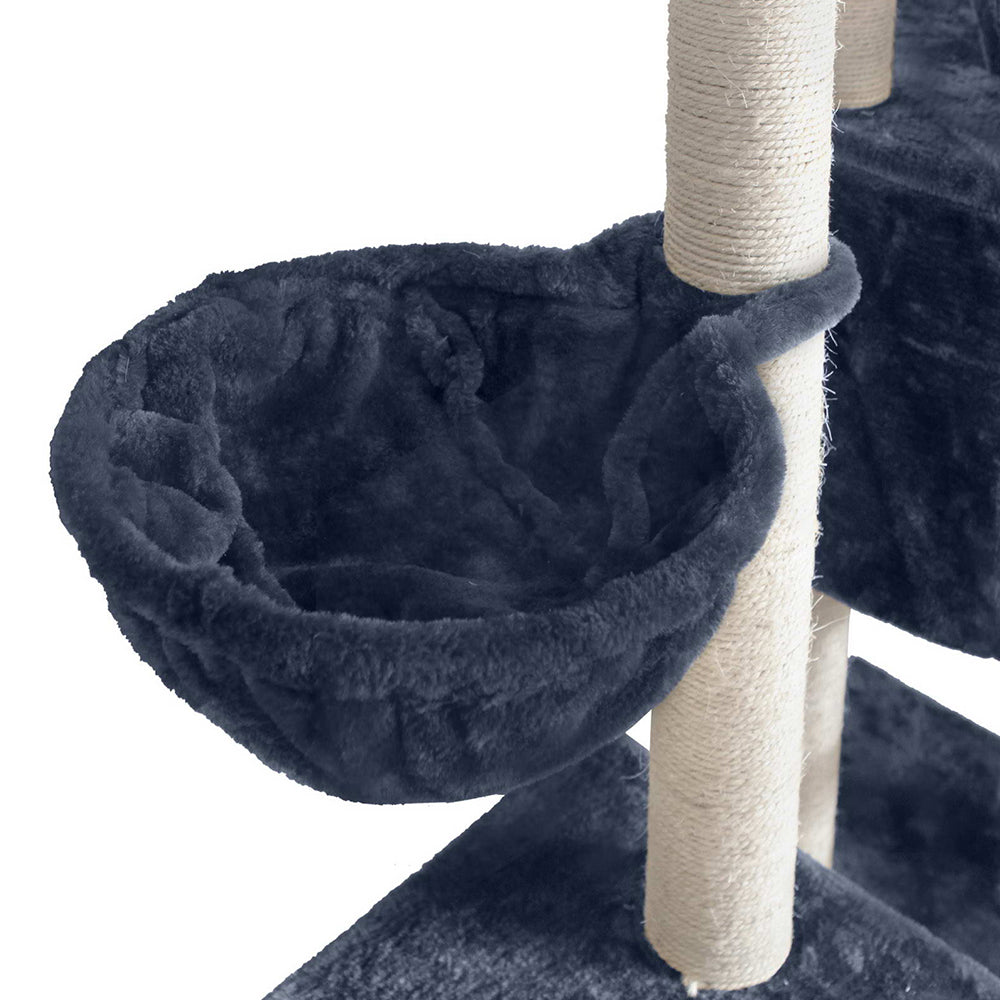 i.Pet Cat Tree Trees Scratching Post Scratcher Tower Condo House Grey 244cm