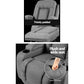 Artiss Recliner Chair Electric Massage Chair Fabric Lounge Sofa Heated Grey