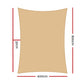 Instahut Shade Sail Cloth Rectangle Shadesail Heavy Duty Sand Sun Canopy 6x8m