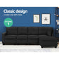 Artiss Sofa Lounge Set 5 Seater Modular Chaise Chair Suite Couch Dark Grey