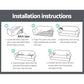 Artiss Sofa Cover Couch Covers 2 Seater Stretch Grey