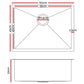 Cefito 60cm x 45cm Stainless Steel Kitchen Sink Under/Top/Flush Mount Silver