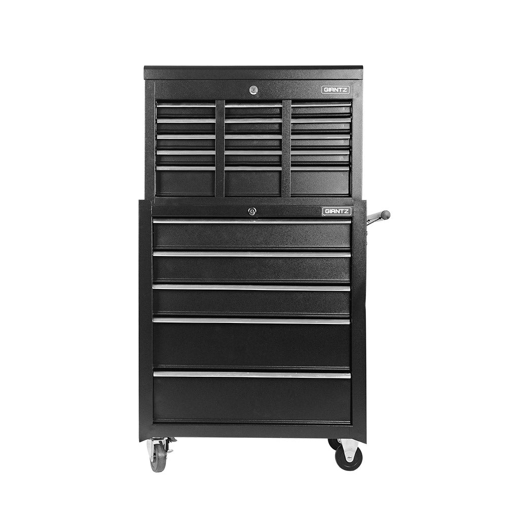 Giantz 14 Drawers Toolbox Chest Cabinet Mechanic Trolley Garage Tool Storage Box