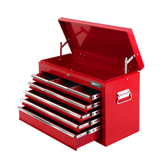 Giantz 9 Drawer Mechanic Tool Box Cabinet Storage - Red