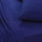 Elan Linen 100% Egyptian Cotton Vintage Washed 500TC Navy Blue Queen Bed Sheets Set