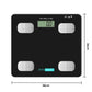 FitSmart Electronic Floor Body Scale Black Digital LCD Glass Tracker Bathroom