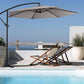 Milano 3M Outdoor Umbrella Cantilever With Protective Cover Patio Garden Shade - Beige