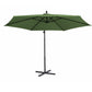 Milano 3M Outdoor Umbrella Cantilever With Protective Cover Patio Garden Shade - Green