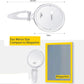 20X Magnifying Hand Mirror Two Sided Use for Makeup Application, Tweezing, and Blackhead/Blemish Removal (15 cm)
