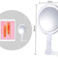 20X Magnifying Hand Mirror Two Sided Use for Makeup Application, Tweezing, and Blackhead/Blemish Removal (15 cm Silver)
