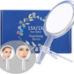 20X Magnifying Hand Mirror Two Sided Use for Makeup Application, Tweezing, and Blackhead/Blemish Removal (15 cm Silver)