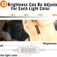 Hollywood Vanity Style LED Makeup Lights Mirror with 3 Color Modes Lights with 10 Dimmable Bulbs (Mirror Not Include)
