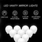 Hollywood Vanity Style LED Makeup Lights Mirror with 3 Color Modes Lights with 10 Dimmable Bulbs (Mirror Not Include)