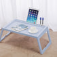 Multifunction Laptop Bed Desk with foldable legs for Home Office (Blue)