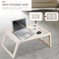 Multifunction Laptop Bed Desk with foldable legs for Home Office (White)