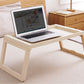 Multifunction Laptop Bed Desk with foldable legs for Home Office (White)