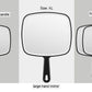 Extra Large Black Handheld Mirror with Handle (31,5 x 23 cm)