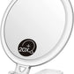 Double-Sided 1X/20X Magnifying Foldable Makeup Mirror for Handheld, Table and Travel Usage