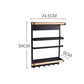 Refrigerator Storage Rack Magnetic Holder With Hooks Paper Spice Jars Storage Shelf