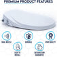 Non Electric Bidet Toilet Seat D Cover Bathroom Dual Nozzle Spray Water Wash