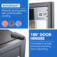 POLYCOOL 95L 34 Bottle Wine Bar Fridge Underbench Cooler Compressor Glass Door, Black