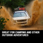 BULLET Car Roof Rack, 123 x 102 x 12cm Universal Luggage Carrier Steel Cage Vehicle Cargo