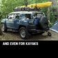 BULLET Car Roof Rack, 123 x 102 x 12cm Universal Luggage Carrier Steel Cage Vehicle Cargo