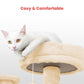 FLOOFI 150cm Plush Cat Condo Cat Tree Beige FI-CT-157-BJ