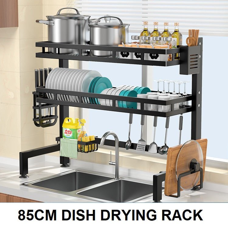 Single Tier Over Sink Dish Drying Rack Kitchen Drainer Storage Holder Bowl Organiser