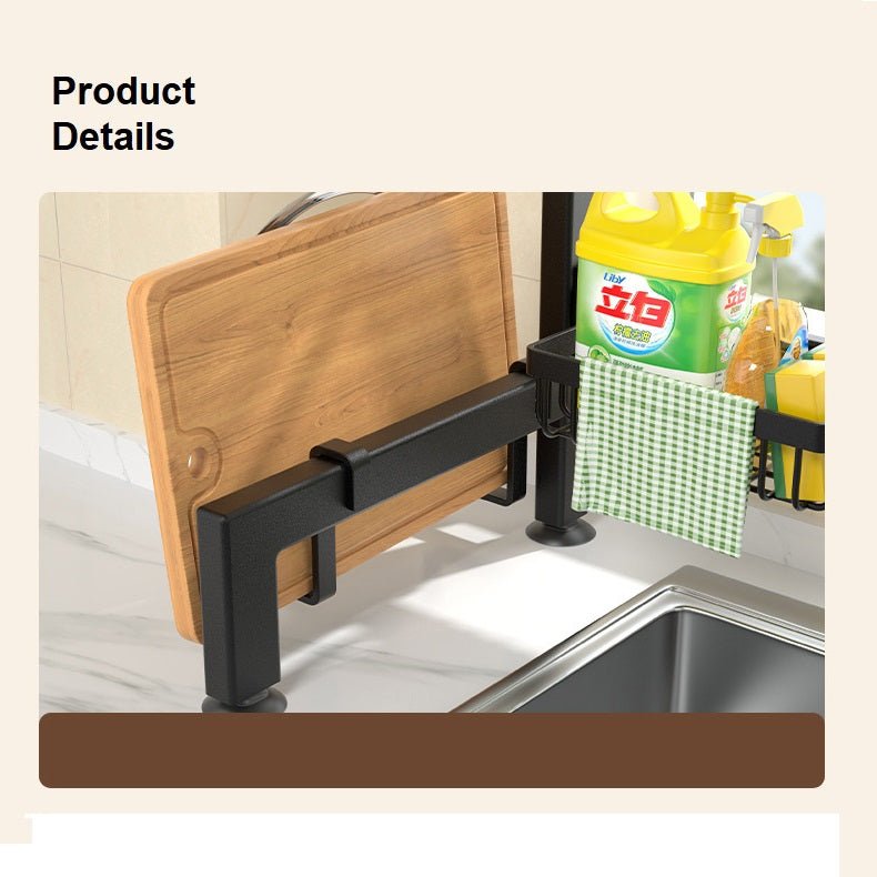Single Tier Over Sink Dish Drying Rack Kitchen Drainer Storage Holder Bowl Organiser