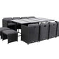 Bali 13PC  Outdoor Dining Set – Black
