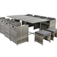 Bali 13PC  Outdoor Dining Set – Grey