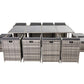 Bali 13PC  Outdoor Dining Set – Grey
