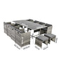 Bali 13PC  Outdoor Dining Set – Grey
