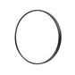 La Bella Black Wall Mirror Round Aluminum Frame Makeup Decor Bathroom Vanity 70cm