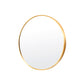 La Bella Gold Wall Mirror Round Aluminum Frame Makeup Decor Bathroom Vanity 50cm