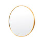 La Bella Gold Wall Mirror Round Aluminum Frame Makeup Decor Bathroom Vanity 70cm