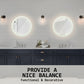 La Bella LED Wall Mirror Round Touch Anti-Fog Makeup Decor Bathroom Vanity 50cm