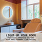 La Bella LED Wall Mirror Round Touch Anti-Fog Makeup Decor Bathroom Vanity 50cm