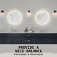 La Bella LED Wall Mirror Round Touch Anti-Fog Makeup Decor Bathroom Vanity 60cm