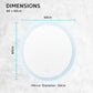 La Bella LED Wall Mirror Round Touch Anti-Fog Makeup Decor Bathroom Vanity 60cm