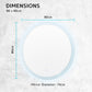 La Bella LED Wall Mirror Round Touch Anti-Fog Makeup Decor Bathroom Vanity 80cm