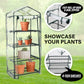 Home Ready Apex Mini Garden Greenhouse Shed PVC 4 Tier