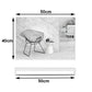 40x50cm White Rectangle Wall Bathroom Mirror Bathroom Holder Vanity Mirror Corner Decorative Mirrors