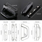 Sliding Patio Door Handle Set Mortise Lock Suitable for Sliding Glass Patio Door Black