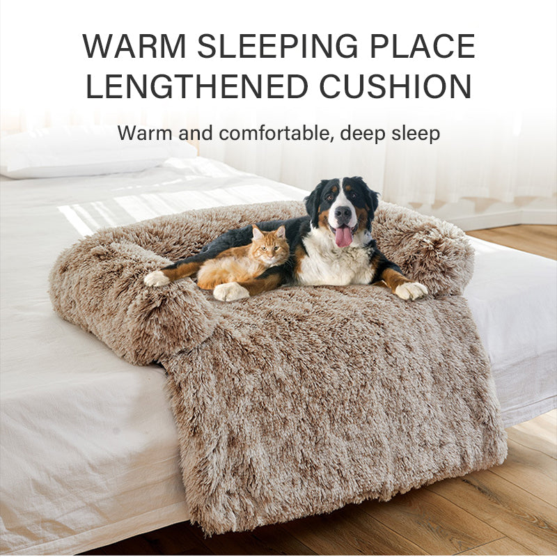 PawFriends Pet Sofa Bed Dog Calming Sofa Cover Protector Cushion Plush Mat L